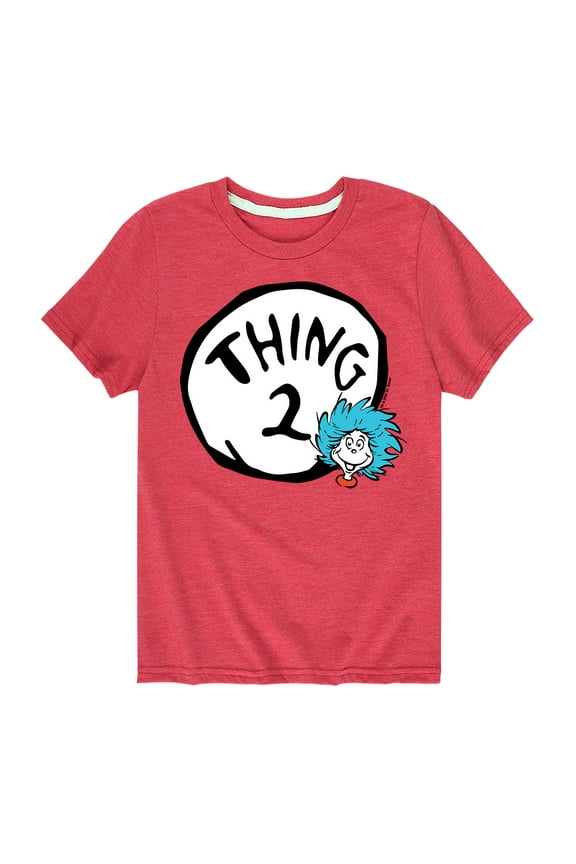 - Thing Two - Toddler And Youth Short Sleeve Graphic T-Shirt