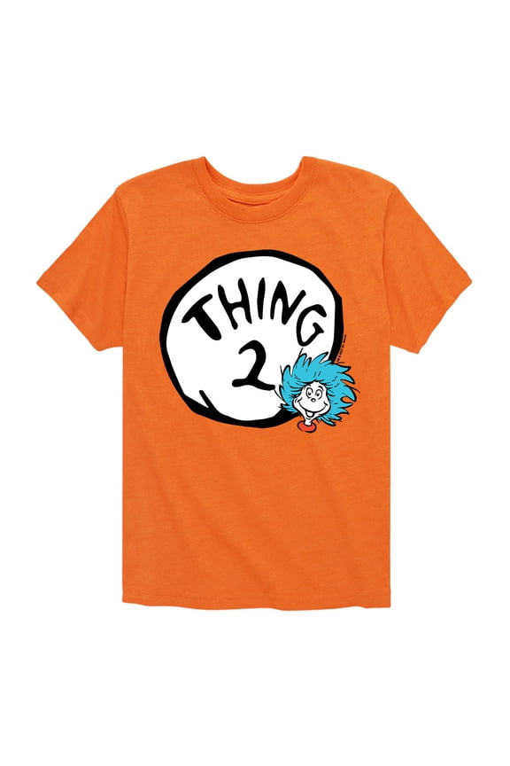 - Thing Two - Toddler And Youth Short Sleeve Graphic T-Shirt