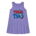 thumbnail image 1 of Dr.Seuss - American Thing Two - Toddler and Youth Girls A-line Dress, 1 of 4