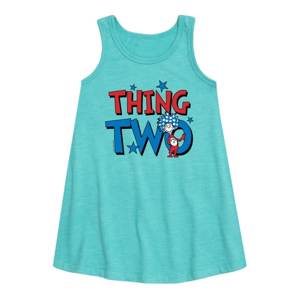 Dr.Seuss - American Thing Two - Toddler and Youth Girls A-line Dress