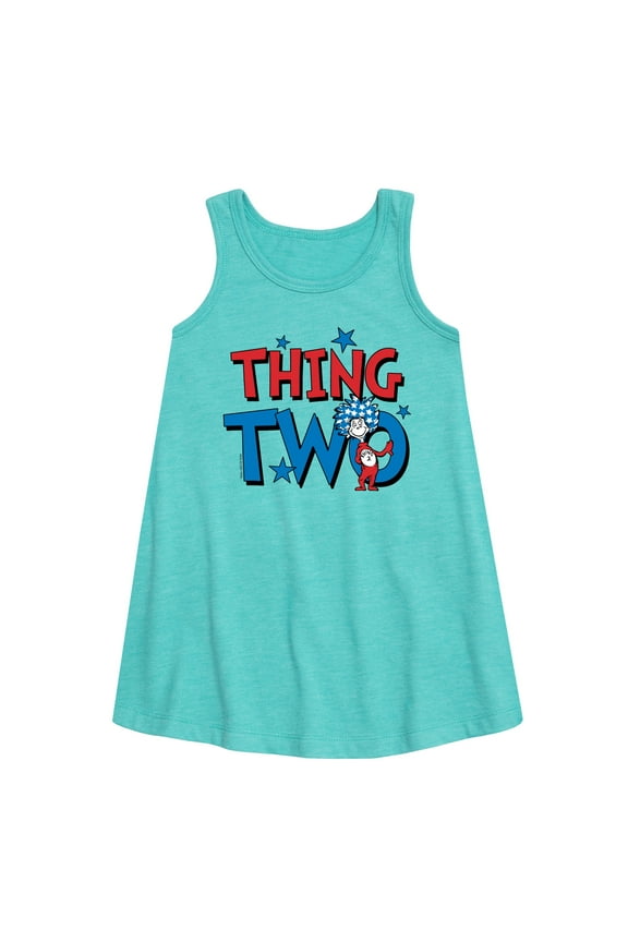 Dr.Seuss - American Thing Two - Toddler and Youth Girls A-line Dress