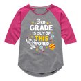 thumbnail image 1 of Dr. Seuss - Third Grade Out Of This World - Youth Girls Raglan Graphic T-Shirt, 1 of 6
