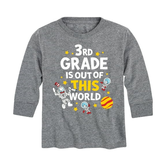 Dr. Seuss - Third Grade Out Of This World - Youth Long Sleeve Graphic T-Shirt
