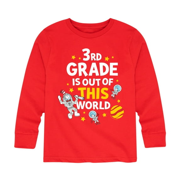 Dr. Seuss - Third Grade Out Of This World - Youth Long Sleeve Graphic T-Shirt