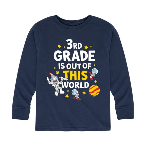 Dr. Seuss - Third Grade Out Of This World - Youth Long Sleeve Graphic T-Shirt
