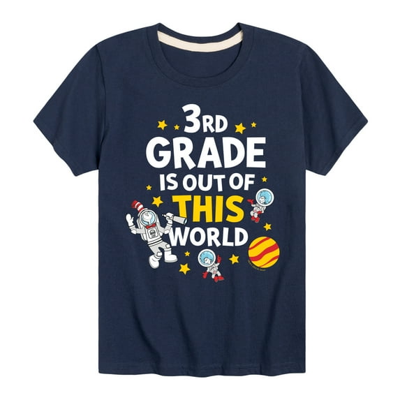 Dr. Seuss - Third Grade Out Of This World - Youth Short Sleeve Graphic T-Shirt