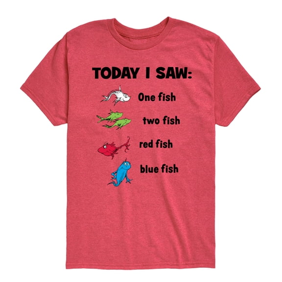 Dr. Seuss - Today Saw One Fish - Youth Short Sleeve Graphic T-Shirt