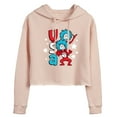 thumbnail image 1 of Dr. Seuss - USA Things - Juniors Cropped Pullover Hoodie, 1 of 6