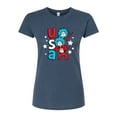 thumbnail image 1 of Dr. Seuss - USA Things - Juniors Fitted Graphic T-Shirt, 1 of 1