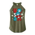 thumbnail image 1 of Dr. Seuss - USA Things - Juniors High Neck Tank Top, 1 of 5