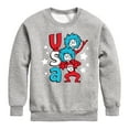 thumbnail image 1 of Dr. Seuss - USA Things - Toddler And Youth Crewneck Fleece Sweatshirt, 1 of 5