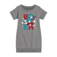 thumbnail image 1 of Dr.Seuss - USA Things - Toddler And Youth Girls Fleece Dress, 1 of 1