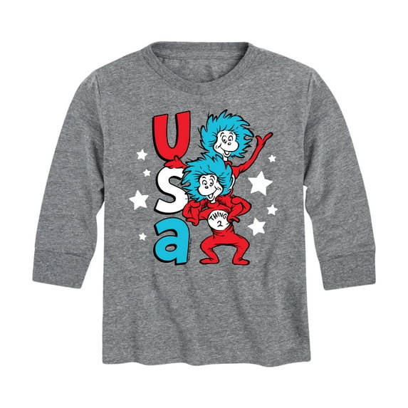 Dr. Seuss - USA Things - Toddler And Youth Long Sleeve Graphic T-Shirt