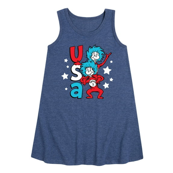 Dr.Seuss - USA Things - Toddler and Youth Girls A-line Dress