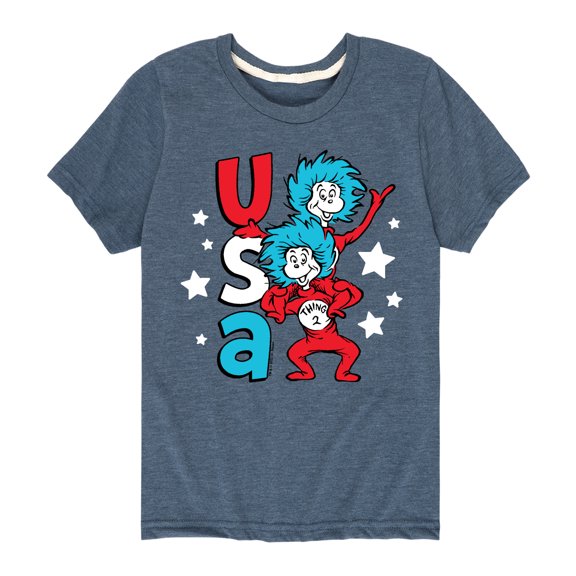 Dr. Seuss - USA Things - Toddler and Youth Short Sleeve Graphic T-Shirt