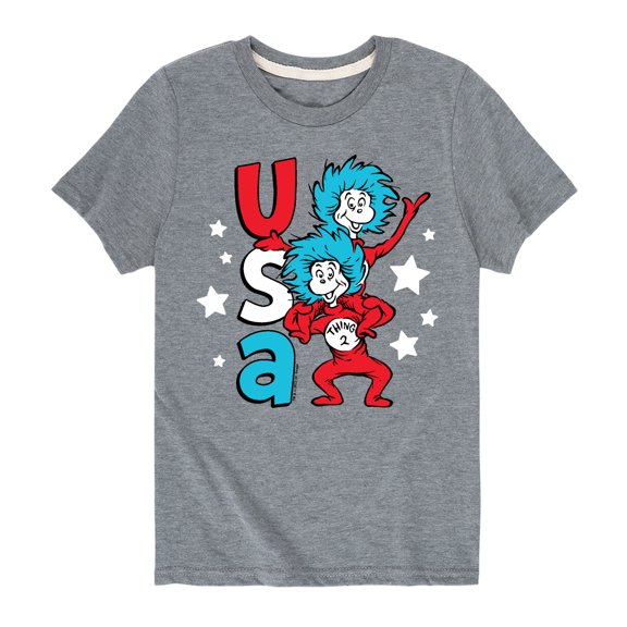 Dr. Seuss - USA Things - Toddler and Youth Short Sleeve Graphic T-Shirt