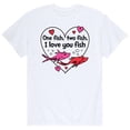 thumbnail image 1 of Dr. Seuss - Valentine's Day with Cat In The Hat - Men's Short Sleeve Graphic T-Shirt, 1 of 6