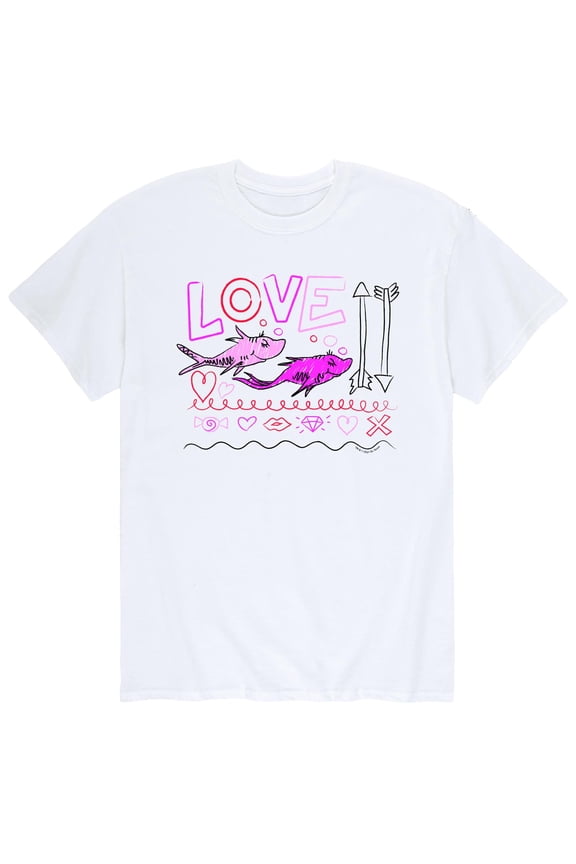 - Valentine's Day with Cat In The Hat - Men's Short Sleeve Graphic T-Shirt