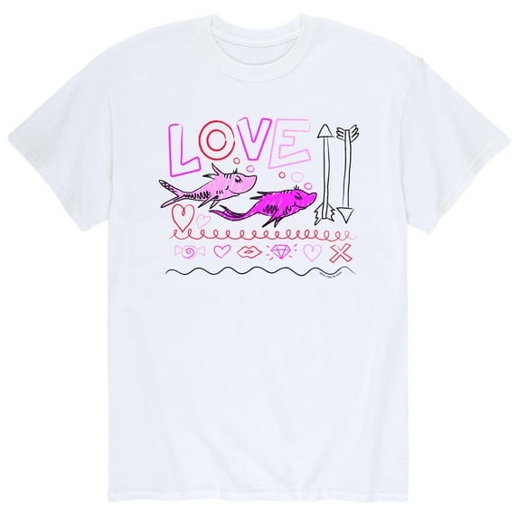 Dr. Seuss - Valentine's Day with Cat In The Hat - Men's Short Sleeve Graphic T-Shirt