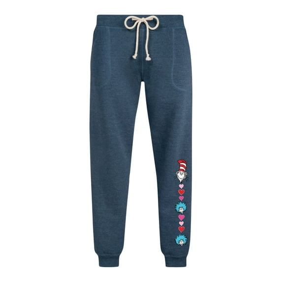 Dr. Seuss - Valentine's Day with Cat In The Hat - Women's French Terry Jogger Pant