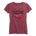 thumbnail image 1 of Dr. Seuss - Valentine's Day with Cat In The Hat - Women's Short Sleeve Graphic T-Shirt, 1 of 6