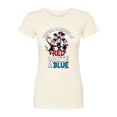 thumbnail image 1 of Dr. Seuss - Cat in the Hat Waving Banners Red White Blue - Juniors Fitted Graphic T-Shirt, 1 of 6