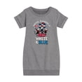 thumbnail image 1 of Dr. Seuss - Waving Banners of Red, White and Blue - Toddler And Youth Girls Fleece Dress, 1 of 5