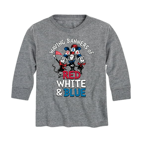 Dr. Seuss - Waving Banners of Red, White and Blue - Toddler And Youth Long Sleeve Graphic T-Shirt