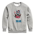 thumbnail image 1 of Dr. Seuss - Wavings Banners of Red, White and Blue - Toddler And Youth Crewneck Fleece Sweatshirt, 1 of 5