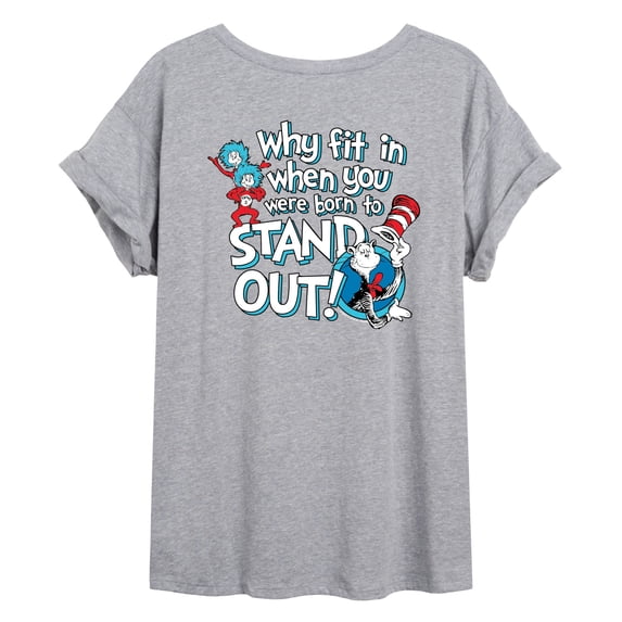 Dr. Seuss - Why Fit In - Women's Oversized Graphic T-Shirt