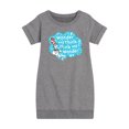 thumbnail image 1 of Dr. Seuss - Wonder And Think - Toddler And Youth Girls Fleece Dress, 1 of 1