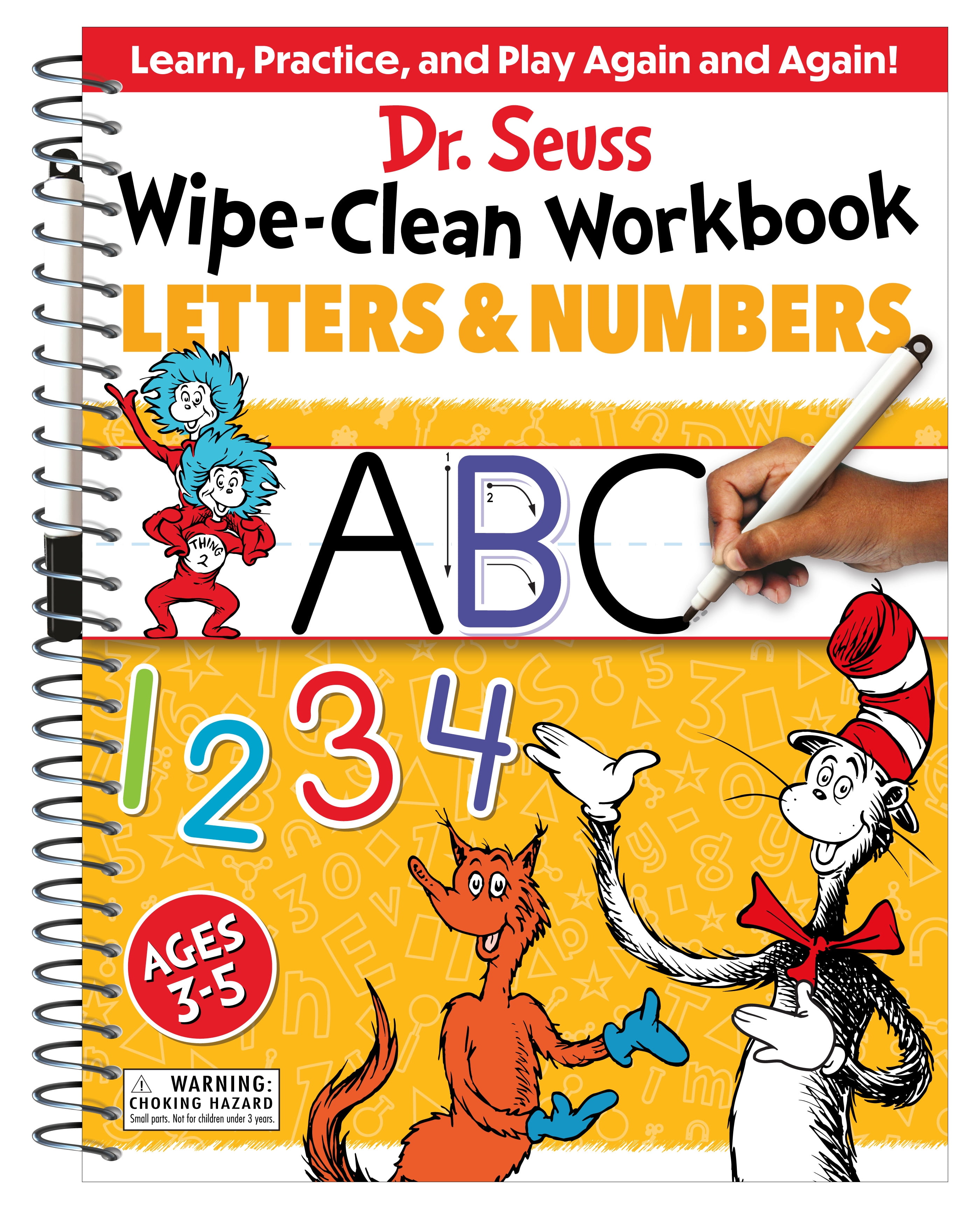 Dr. Seuss Wipe-Clean Workbook: Letters and Numbers: Activity