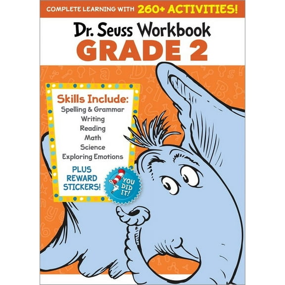 Dr. Seuss Workbooks Dr. Seuss Workbook: Grade 2: 260+ Fun Activities with Stickers and More! (Spelling, Phonics, Reading Comprehension, Gram, (Paperback)