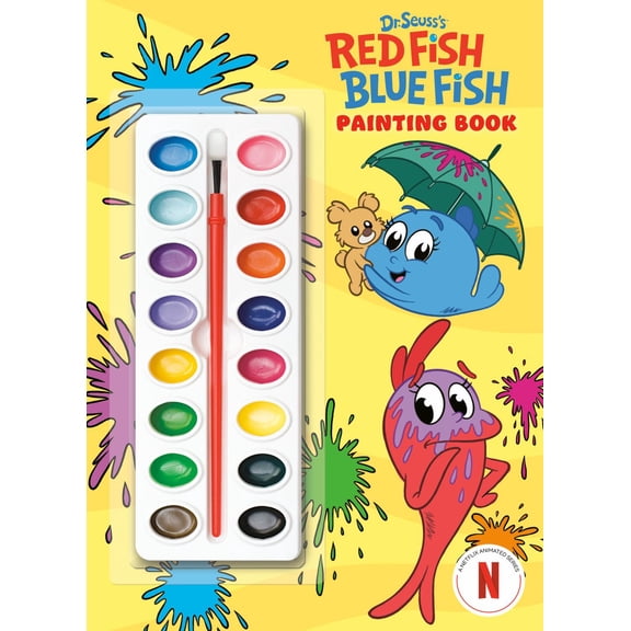 Dr. Seuss's Red Fish, Blue Fish Painting Book (Paperback)