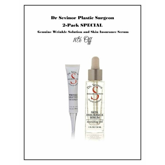 Dr Sevinor Genuine Wrinkle Solution Tinted Serum and Skin Insurance SAVE 10%