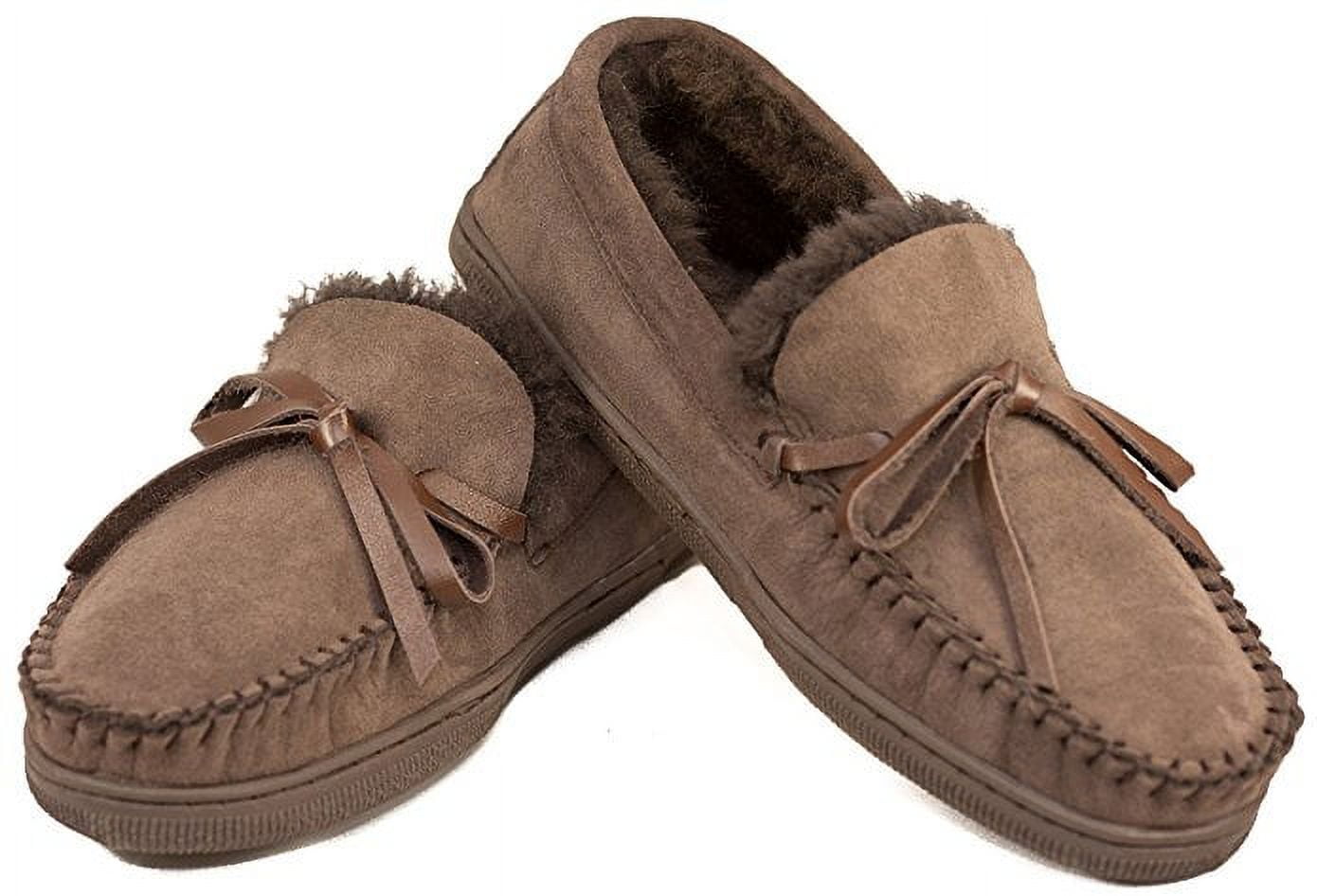 Chestnut Rj's Fuzzies Sheepskin Driving Moccasins Suede Rjs
