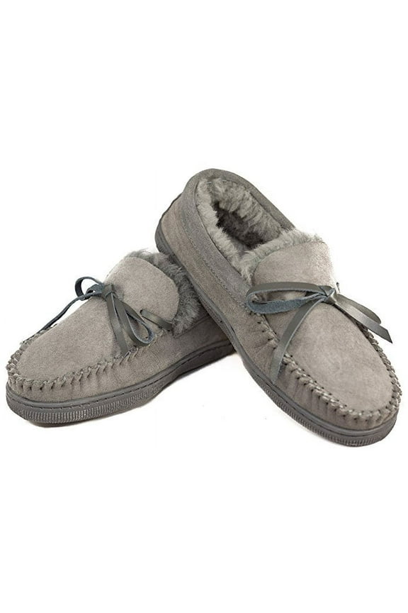 Mens Moccasins - Gray - Size 9