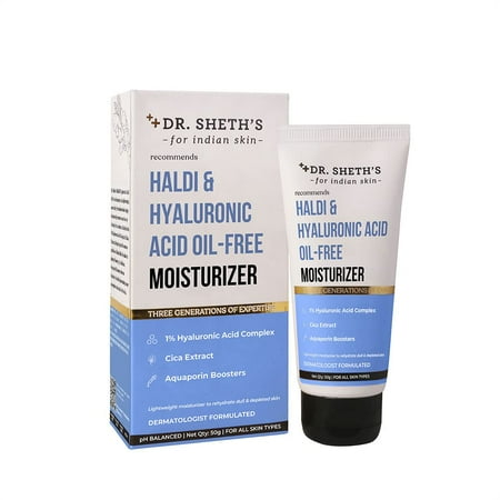 Dr. Sheth's Haldi & Hyaluronic Acid Oil-Free Moisturizer 50Gm