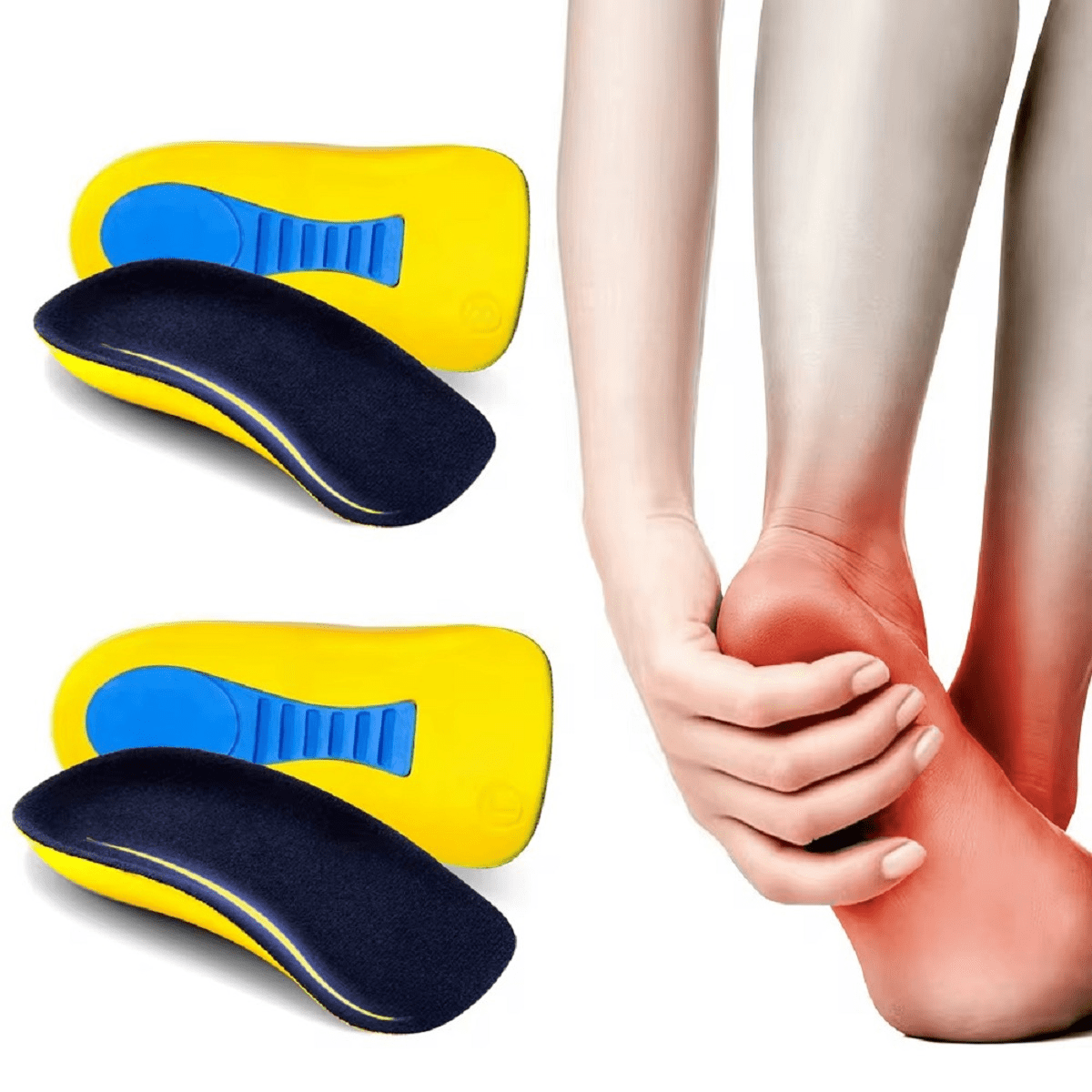 Doctor A-Z Shoe Insoles, Orthotic PU Memory Foam Inserts, Fit Comfort ...