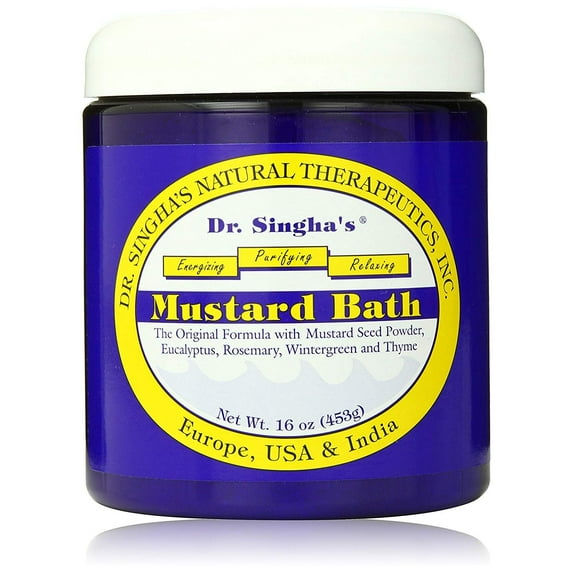 Dr. Singha's Mustard Bath, Therapeutic Bath Salts, 16 Ounce