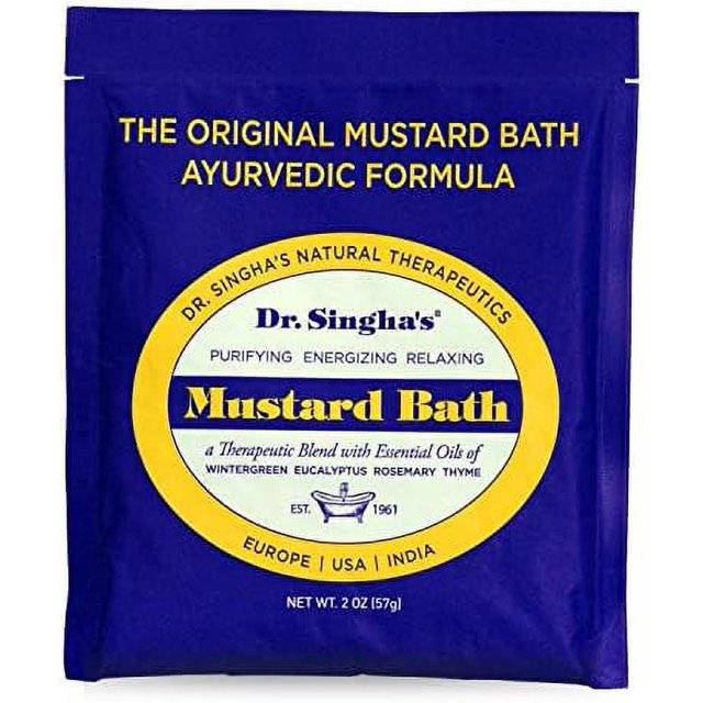 Dr. Singha's Mustard Bath, Therapeutic Bath Salts, 2 Oz 2 Ounce