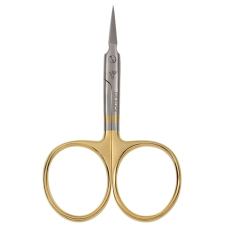 Dr. Slick Straight Arrow Scissors, 3.5in, Gold Loops