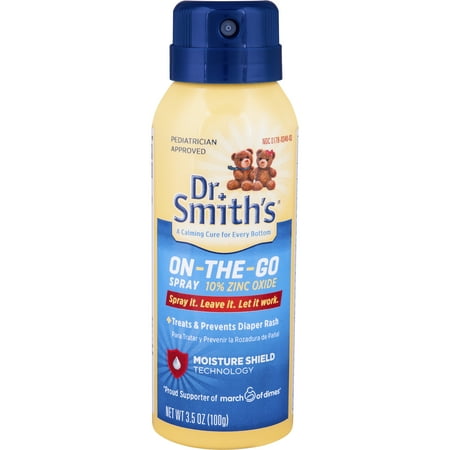 Dr. Smith's Baby Diaper Rash Spray with 10% Zinc Oxide, 3.5 oz
