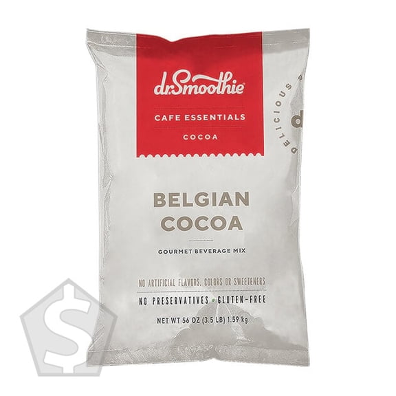 Dr. Smoothie Cafe Essentials Belgian Cocoa Beverage Mix 3.5 lb. - 5/Case