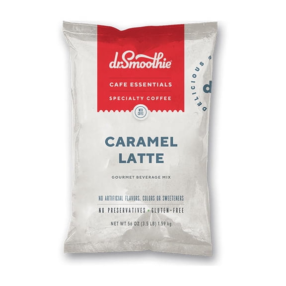Dr. Smoothie Cafe Essentials Gourmet Beverage Mix Caramel Latte cs 5/3.5 lb