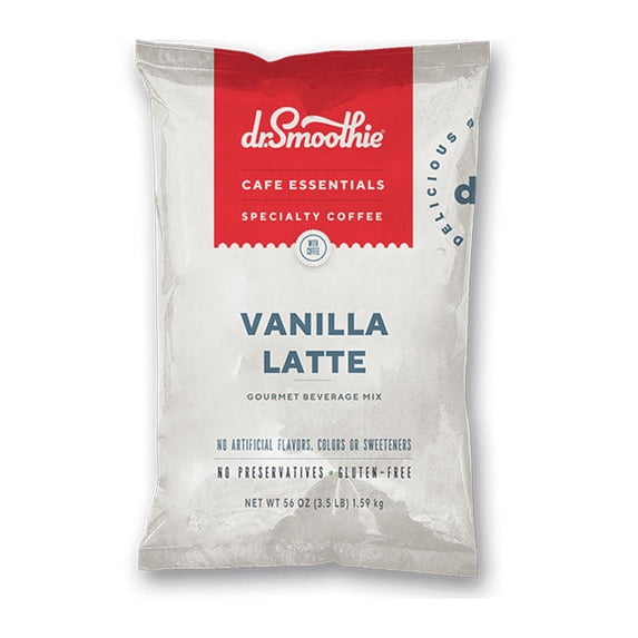 Dr. Smoothie Cafe Essentials Gourmet Beverage Mix Vanilla Latte cs 5/3.5 lb
