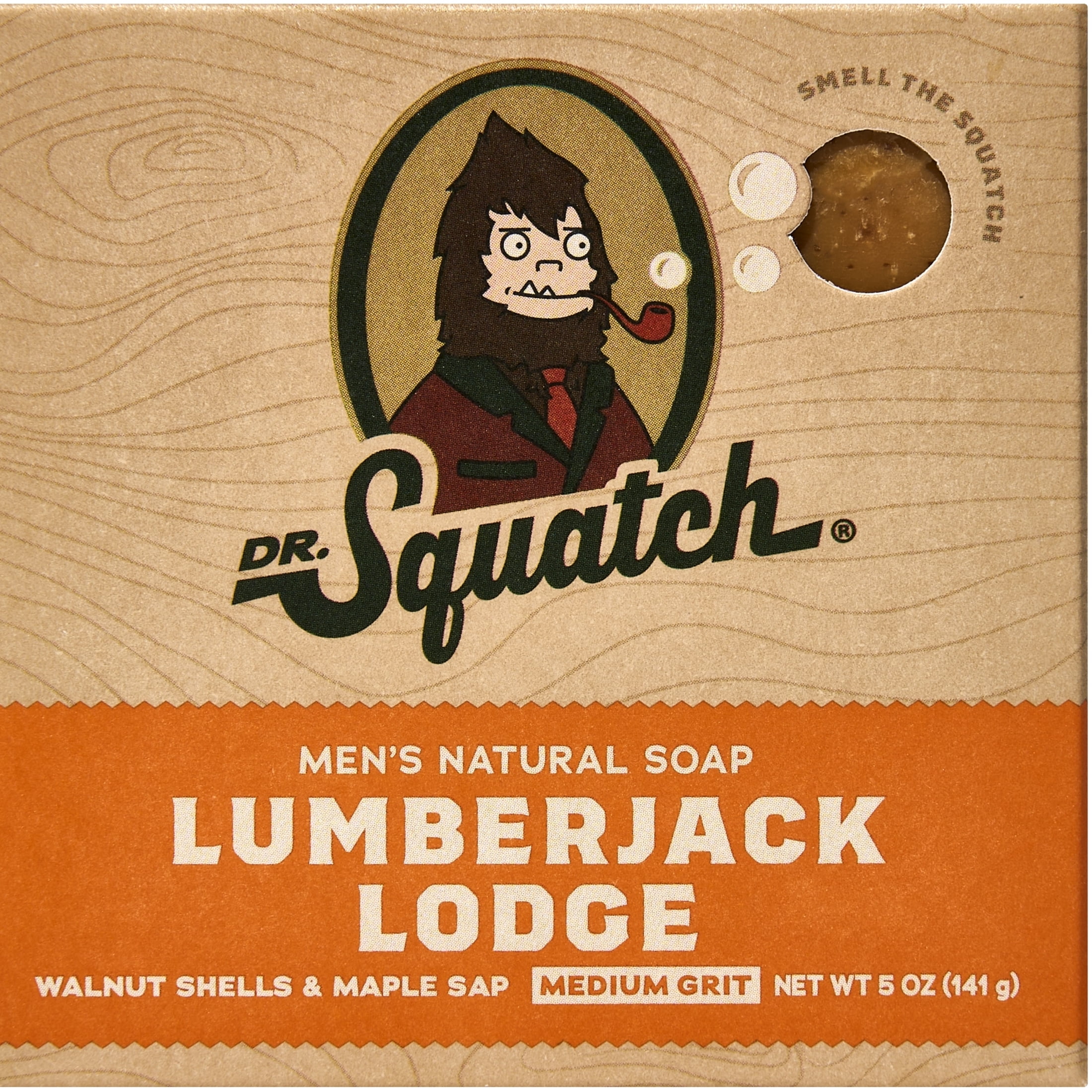 Dr. Squatch Mens Bar Soap, Natural Bar Soap for Men, Lumberjack Lodge, 5 Oz
