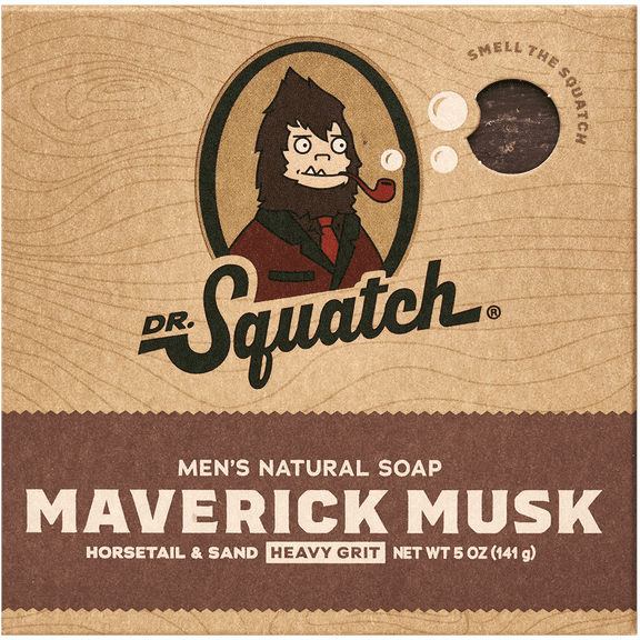 Dr. Squatch All Natural Bar Soap for Men, Maverick Musk, 5 oz