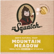 Dr. Squatch Mens Bar Soap, Natural Bar Soap for Men, Mountain Meadow, 5 Oz
