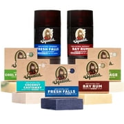 Dr. Squatch Aluminum-Free Deodorant and Bar Soap Bundle, Includes 5 Scents, 7 Pieces